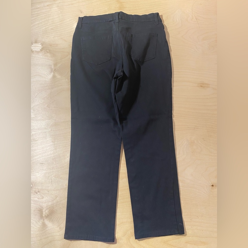 Gloria Vanderbilt Black Straight-Leg Women's Jeans 12 (QQ) - Picture 7 of 7